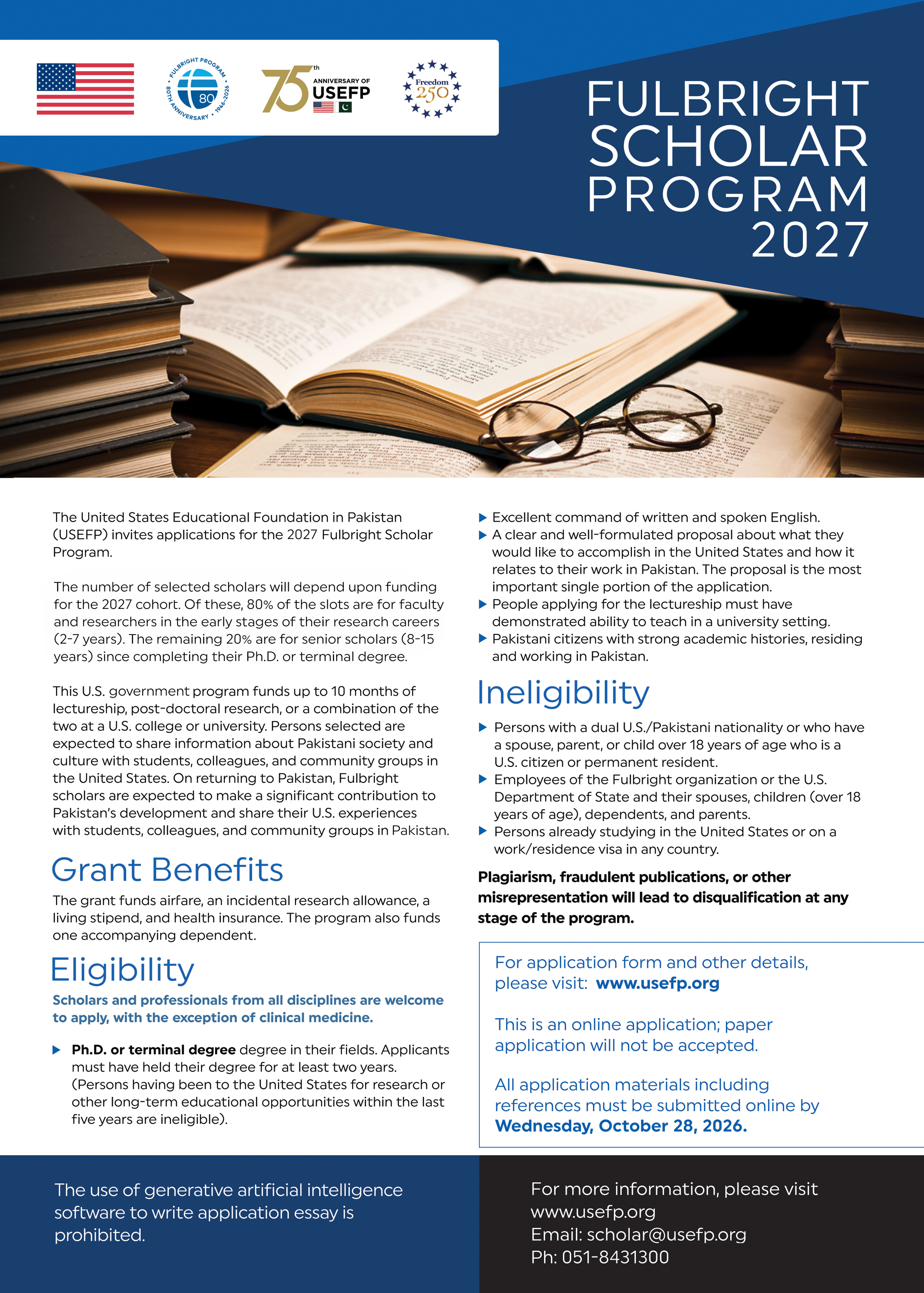 2027 Fulbright Scholar Program, United States